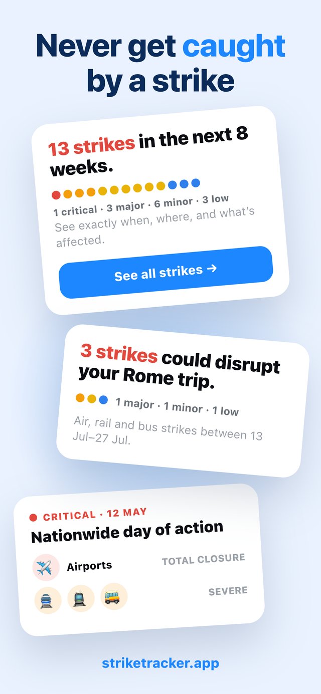 Strike Tracker — never get caught by a strike
